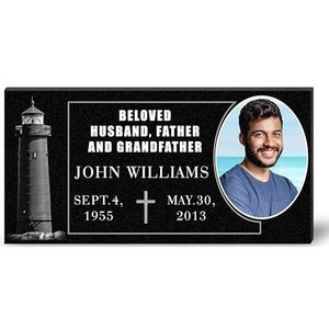 ADFSTONE persoonlijke herdenkingssteen, graniet herdenkingstuin met foto's, buitenste herdenkingsplaat, grafsteen, persoonlijk ontwerp voor dieren waar je van houdt