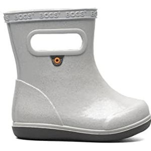 BOGS Unisex Kids' Skipper II Rain Boots Silver Glitter - 73011I-040