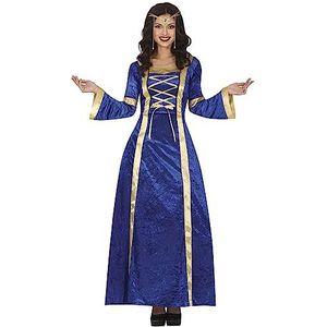 Middeleeuwen & Renaissance Kostuums | Jonkvrouw Elena Van Blauwstad Kostuum | Maat 42-44 | Carnaval kostuum | Verkleedkleding