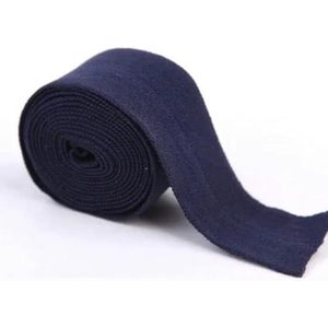 2cm platte naai-elastiek voor ondergoed broek beha rubber kleding decoratieve verstelbare zachte tailleband elastische banden-marine-20mm 10yards