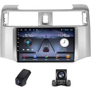 Android autoradio geldt voor Toyota 4Runner 5 N280 2009-2020 Carplay Android Auto,9 inch 2.5D touchscreen auto radio met GPS navigatie Bluetooth RDS WiFi stuurwiel afstandsbediening(NF-1)