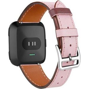 EDVENA Lederen band compatibel met Fitbit Versa/Versa 2 /Versa Lite Riem Versa Correa vervangende armbandriem smartwatch horloge -accessoires (Size : Gray)