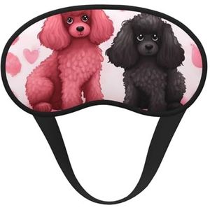 Poedels honden slaapmasker voor zijslaper, lichtblokkerende nachtmaskers voor slapen oogmasker voor vrouwen mannen oogbedekking zachte comfortabele oogschaduw voor reizen, dutje