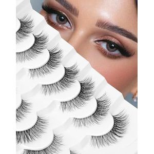 Wimpers Mink Valse Wimpers Natuurlijke Wispy Wimpers Zachte Faux Mink Wimpers Dramatische Wimpers Pluizige Valse Wimpers 16MM A04
