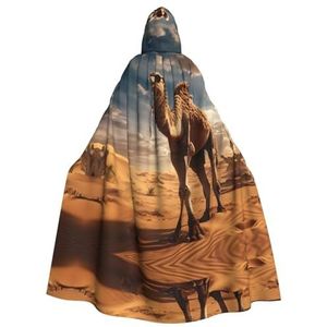 Desert Sand Camel Modieuze Cosplay Kostuum Mantel - Unisex Vampier Cape Voor Halloween & Rollenspel Evenementen