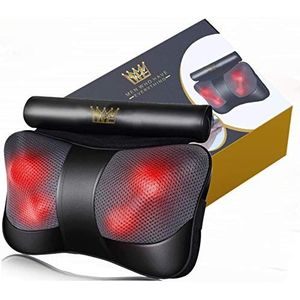 Men Who Have Everything Massagekussen met warmte | diep kneden verwarmd shiatsu-massageapparaat voor nek, rug en schouder | ontspanningsgeschenken voor papa en echtgenoot | thuis- en autogebruik |