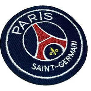 TIFR007T Paris Saint Germain PSG Shield Voetbal Geborduurd Patch Iron of Naai Maat 3.15 × 3.15 inch
