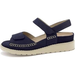 PieSanto - 240412 sandalen, uitneembare binnenzool van nertssuède voor dames, marineblauw 35909, 39 EU