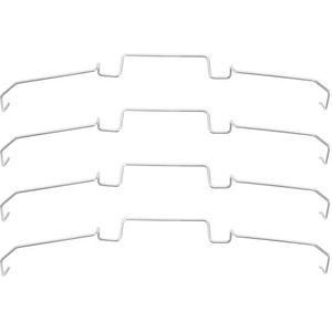 SG Store 4 stks Computer Host Fan Radiator Bevestiging Gesp Computer Host Fan Vaste Gesp Koelventilator Lente Draad Haak Circlip Staaldraad Lagere Haak voor DIY Computer Projecten