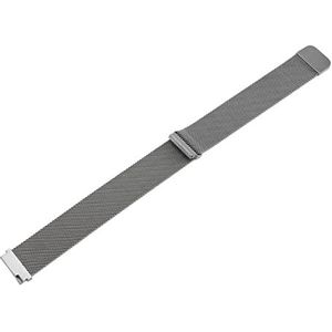 Magnetische Horlogeband, 20 Mm Quick Release Ademend Heren Dames Roestvrijstalen Horlogeband Huidvriendelijk voor Huawei GT2 (Zilver)