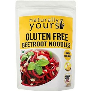 Naturally Yours Noodles Beetroot Gluten-Free |100% Natural & Vegetarian |No Onion No Garlic | No Preservatives Artificial Flavours, Colours or MSG | 100g