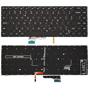 Laptoptoetsenbord voor Xiaomi voor Notebook Pro 15.6 9Z.NEJBV.101 -Y31BV 171501 181501 16771 TM1707 met achtergrondverlichting(US Black Backlight)