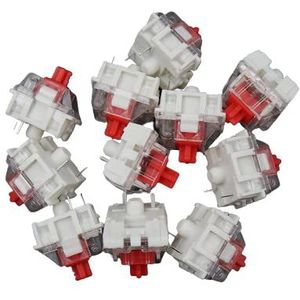 100 stks Mechanische gaming Toetsenbord Zwart Blauw Bruin Rood Sleutel Schakelaar Voor CIY Sockets SMD 3pin Dunne Pins Compatibel Met MX Schakelaar (rood)