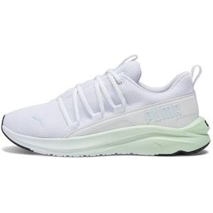 PUMA Dames Softride One4all Sneaker, White-Dewdrop-Fresh Mint, 6.5 UK, Puma Witte Dauwdruppel Verse Munt, 40 EU