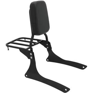Motorfiets Bagagedrager Voor Suzuki Voor Boulevard C90 2005-2009 Voor Intruder VL1500 1500 1998-2004 Motorfiets Achterpassagier Rugleuning Sissy Bar Motorcylce Bagagerek(Zwart)