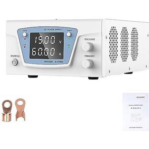 DC-voeding Instelbare gelijkstroomvoeding Metaal anodiseren Laboratoriumbank Bron Gestabiliseerde schakelvoeding Multi-bescherming (Color : 15V 60A)