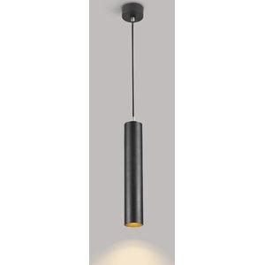 TONFON Moderne LED-kroonluchter Lange aluminium spotlight Enkele hanglamp Slaapkamer Nachtkastje Downlight Plafondlamp for keukeneiland Woonkamer Eetkamer Hal Hanglamp (Color : Black-3000k, Size : C