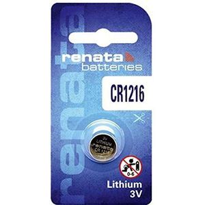 Batterij CR1216 Renata 1216 3 Volt lithium