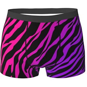 HABXNJF Microvezel Heren Boxers, Zebra Tiger Leopard roze Heren Ondergoed, Ademend Heren Boxer Shorts, Zoals getoond, XL