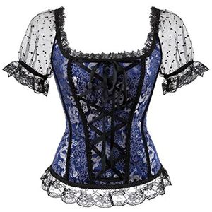 Lolita Blouse Femme Steampunk Kant Wit Zwart Shirt Plus Size 6XL Vrouwen Vrouw Tops Retro Vintage Gothic Victoriaanse Top!