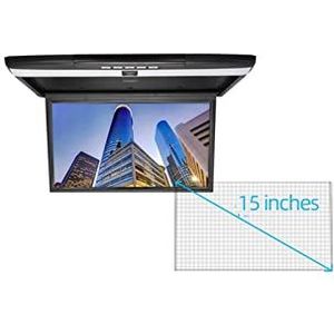 Draagbare dvd-speler voor videospelers op hoofdsteunen in auto's 17.3 Inch Auto Monitor HD Lcd-scherm Auto Plafond Dak Mount Display Multimedia TV Auto Video Player HDMI IR FM Link met HD-roterend sch