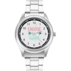 Kies Kind Klassieke Heren Horloges voor Vrouwen Casual Mode Zakelijke Jurk Horloge Geschenken