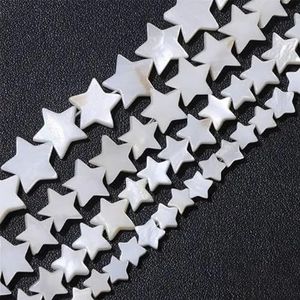 Natuurlijke schelpkralen witte parelmoer schelp hart ronde stervorm kralen voor sieraden maken DIY bedelketting armband 15""-31 stervorm - ongeveer 15 inch