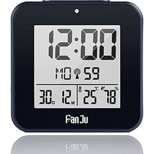 EDFCVG Digitale Snooze Wekker Radio Alarm Automatische Achtergrondverlichting Elektronische Temperatuur Vochtigheid Kantoor Tafel Tijd Gift(D)