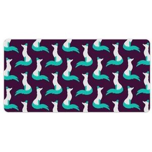 Snow Fox Mode Bureau Muismat Antislip Gaming Muismat Accessoires Decor 30x60cm