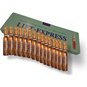 15 x 2 ml Lift Express anti-aging serum ampullen | gezichtsversteviging | rimpels gladmaken | voor facelift op gezicht met direct effect