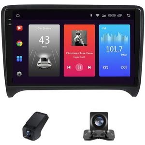 Android 13 Autoradio geldt voor Audi TT 2 8J 2006-2014 9 inch Touchscreen Autoradio met Wireless Carplay Android Auto Navi GPS Bluetooth5.0/4GLTE 5GWIFI RDS Radio AM/FM(NF-1)