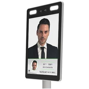 Inklokken in Machine, Dynamisch gezicht herkent 8 inch touchscreen Office Standalone toegangscontrole Tijdregistratie alles-in-één machine Kantoorponsklok