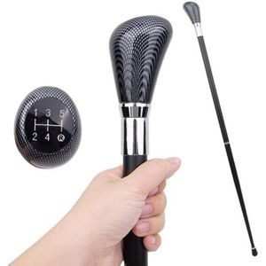 Wandelstok voor de Versnellingspook - Ergonomische, Op Auto's Geïnspireerde Mobiliteitshulp Met Comfortabele Grip Wandelstok voor de Versnellingspook voor Autoliefhebbers, 36,8 Inch