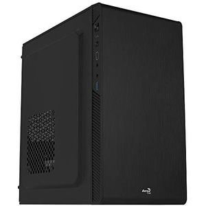 AeroCool CS106 Micro ATX PC Case Brushed Aluminium USB 3.0 Black Compact