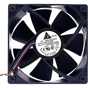 Delta AUC1212DE 12038 DC12V 1.00A gale volume chassis 4line PWM cooling fan