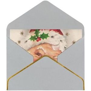 Merry Christmas elegante parelpapier wenskaart - voor individuen die speciale gelegenheden vieren, collega's, familie en vrienden die groeten uitwisselen