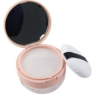 Losse poedercontainer met bladerdeeg herbruikbaar voor reizen dames groot netto roze