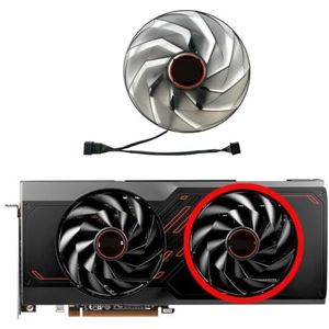 Vervangende ventilator voor SAPPHIRE Radeon RX7600XT 7700XT 7800XT PULSE grafische kaart(Right fan With)