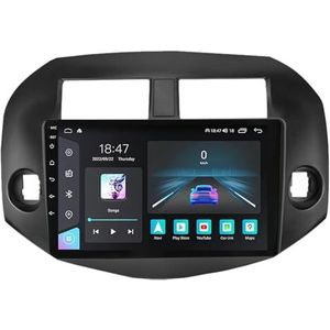 Android 14 GPS Navigation Stereo voor Toyota RAV4 2007-2011 10 Inch 2 Din Car Stereo Radio met CarPlay AHD Omgekeerd beeld Bedieningselementen op het stuur Bluetooth(A1 1G+32G)