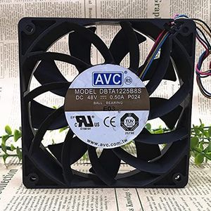 AVC 12CM 12025 4-wire switch fan DBTA1225B8S DC48V 0.50A 4line PWM temperature control cooling fan