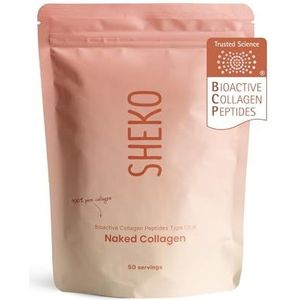SHEKO Collageen Poeder 500g - Unflavoured - Collagen Peptides Typ 1, 2, 3 - Premium Bioactief Collageenhydrolysaat - Hydrolyzed Collageenpoeder