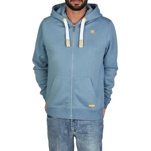 riverso RIVNoah Sweatjack voor heren, met capuchon, ritssluiting, regular fit, capuchontrui, bruin, rood, blauw, zwart, groen, grijs, beige, S, M, L, XL, XXL, 3XL, 4XL, 5XL, XXL