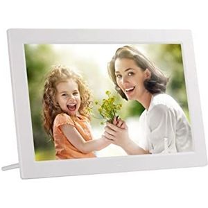 High Definition Digitale Fotolijst Elektronische Albumfoto Ondersteuning Muziekfilmspeler Eenvoudig Delen Momenten(White)