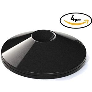 Luidspreker Subwoofer & HiFi-standaard Isolatie & Vloerbeschermer Spike Schoenen Pads Voeten (8, Nikkel Zwart)