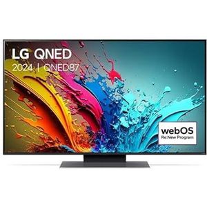 QNED LG 65QNED87 164cm 4K UHD Smart TV 2024 zwart en grijs