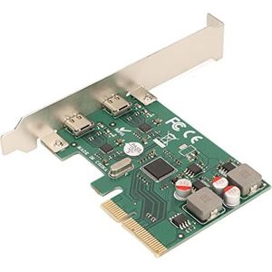 PCI-uitbreidingskaart, eenvoudig te gebruiken PCI Express 4X naar USB 3.1 Gen 2 uitbreidingskaart 10 Gbps voor thuis