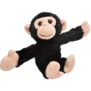 Wild Republic 18091 Republic Huggers klikarmband knuffeldier, pluche dier, chimpansee 20 cm