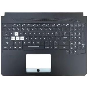 A+ Laptop PalmRest & toetsenbord voor ASUS voor TUF voor Gaming FX565G Zwart met RGB-achtergrondverlichting VS