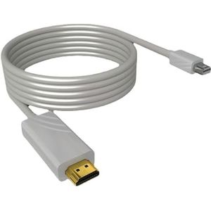 Mini Dp naar HDMI Kabel Adapter 4K HD Thunderbolt TV Converter Mini Dp naar HDMI voor Computer (Maat: 1,8 Meter 1080P White)