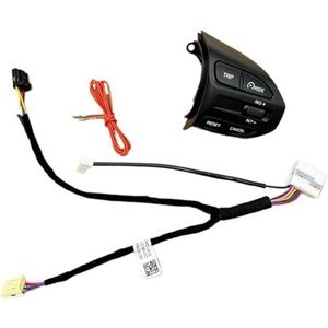 Stuurwielknoppen Voor Kia K2 Voor RIO Voor X-LINE 2017-2019 4 Multifunctioneel Stuurwiel Bluetooth Vaste Snelheid Cruise Control Knop Audioschakelaar(Army green)